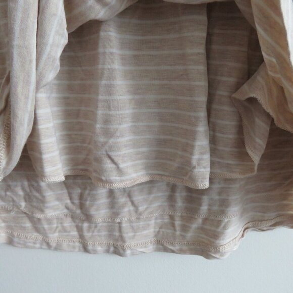 KINDRED BRAVELY Everyday Maternity & Nursing T-Shirt in Oatmeal Stripe - Size 1X - Picture 11 of 15